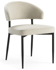 MAZZONI EXPORT IRIS Bej nisip (material Victoria A80) - SCAUN MODERN TAPIȚAT PENTRU SALON/SUFRAGERIE LOFT
