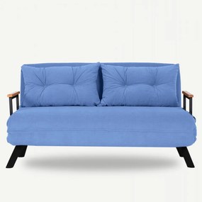 Canapea cu 2 Locuri Sando 2-Seater, Albastru, Extensibila