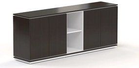 Dulap jos Creator 202,2 x 44,5 x 80,3 cm, alb / wenge