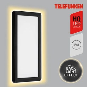 Aplică LED de exterior Telefunken 313605TF LED/16W/230V IP44 negru