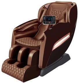 Fotoliu de masaj, Asaka MC-010SLPRO-BEIGE, 8 role de masaj, pentru masaj corporal, 24 programe automate, bej
