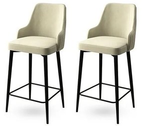 Set de scaune de bar Enox Cream, 2 buc., 2 buc.