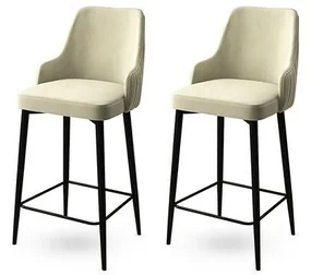 Set de scaune de bar Enox Cream, 2 buc., 2 buc.