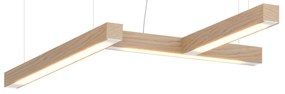Lampă suspendată LED40 în forma cifrei 4, mai multe variante - TUNTO Model: stejar