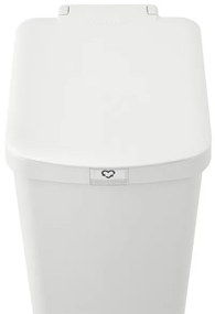 Coș cu pedală Brabantia StepUp 1005556, 40 L, Materiale ecologice, Deschidere mare, Gri deschis