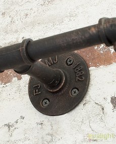 Aplica design industrial Hot Pipe II negru A-37697 VC