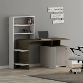 Birou Melis Walnut and White