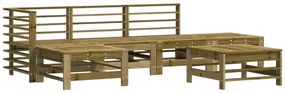 3186332 vidaXL Set mobilier relaxare de grădină, 6 piese, lemn de pin tratat