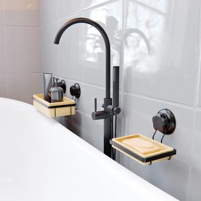 Raft din bambus autoadeziv pentru baie Compactor Bestlock SPA