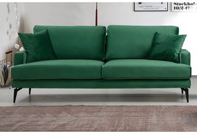 Canapea verde 205 cm Papira – Balcab Home