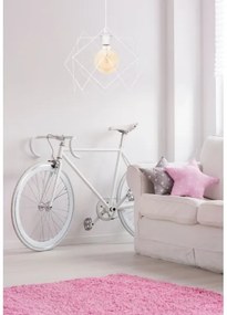 Lustră pe cablu GALL 1xE27/60W/230V alb