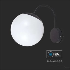 Lampă de perete de exterior 1xE27/60W/230V IP44 negru