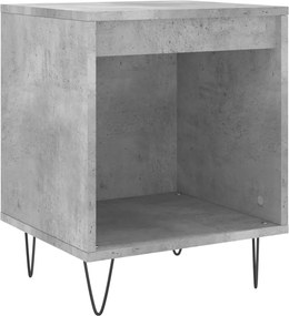 vidaXL Noptieră, gri beton, 40x35x50 cm, lemn compozit