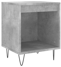 830724 vidaXL Noptieră, gri beton, 40x35x50 cm, lemn compozit
