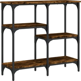 vidaXL Măsuță consolă, stejar fumuriu, 80x29x75 cm, lemn prelucrat