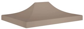 vidaXL Acoperiș pentru cort de petrecere, gri taupe, 4 x 3 m, 270 g/m²