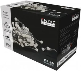 Instalatie exterior 120 LED alb rece 9m IP44 Entac