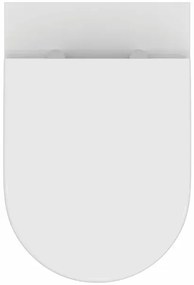 Set vas WC suspendat Ideal Standard Ellisse rimless cu capac softclose alb