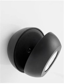 Spot LED aplicat perete sau tavan, directionabil Gon negru NVL-9105101