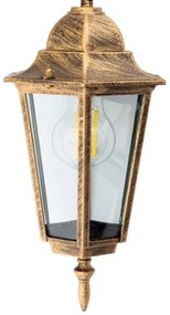 Lustră de exterior pe lanț 1xE27/60W/230V aurie IP44