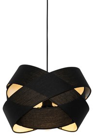 Lampă modernă suspendată neagră - Cloth