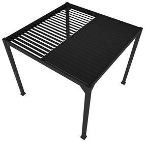 Pergolă LUXE 3x3m antracit cu iluminare LED