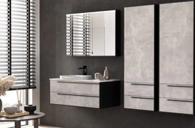 Set mobilier baie (masca cu 2 sertare si lavoar) Kolpa San Grace 100x52xH39 cm, gri (light concrete)