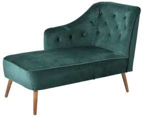 Divan Green Velvet 132 cm x 62 cm x 90 cm