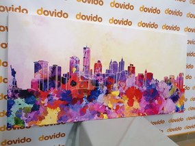 Tablou New York în design de acuarelă