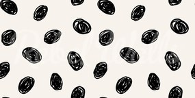 Tapet Doodle Dots, Black, Rebel Walls