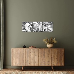 Tablou cu abstracție 3D (cu ceas) (90x30 cm)