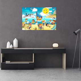 Tablou -Ziua la plajă (90x60 cm)