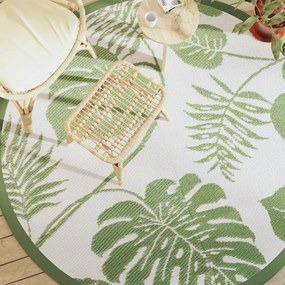 vidaXL Covor de exterior, ARAKIL verde, Ø200 cm, PP