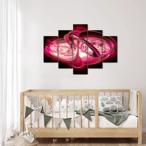 Tabloul cu fractali roz (150x105 cm)
