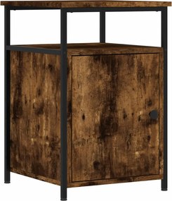 vidaXL Noptieră, stejar fumuriu, 40x42x60 cm, lemn prelucrat