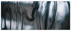 Tablou - Fața din oțel (120x50 cm)