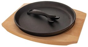 Tigaie tip grill cu mâner reglabil din fontă ø 22 cm LITINA – Orion