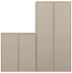 Dulap modular crem din lemn de pin 200x220 cm Daily – vtwonen