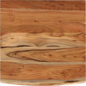 vidaXL Blat birou 80x80x2,5 cm, pătrat, lemn masiv acacia margine vie