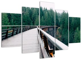 Tablou - Pod spre vârfurile copacilor (150x105 cm)