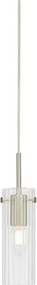 Markslöjd 109013 - Pendul pe cablu TIBIA 1xE14/40W/230V sticlă transparentă/alamă