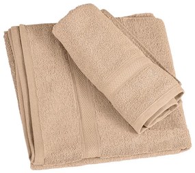 1x prosop de baie CLARYSSE ELEGANCE 70x140 cm + 1x prosop CLARYSSE 60x110 cm 100% bumbac, culoare nisipiu