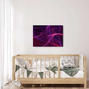 Tabloul abstract cu linii curbe (70x50 cm)