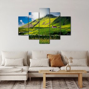 Tablou cu peisaj montan (150x105 cm)