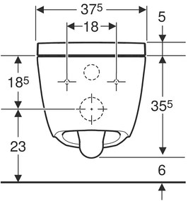 Set vas WC suspendat, Geberit, AquaClean Alba, capac cu funcție de bideu, TurboFlush, alb