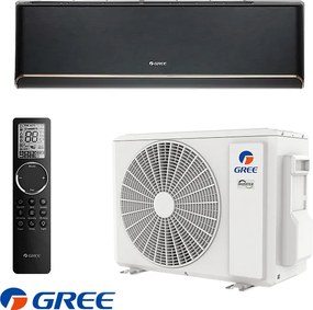 Aparat de aer conditionat inverter Gree Airy GWH18AVDXE-K6DNA1A, 18 000BTU, 35 m², A+++/A++, R-32, Negru