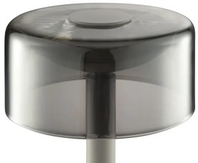 Brilliant RAZOR - lampă de masă LED tactilă, reglabilă, 2,5W/5V, 2700K, IP44, gri