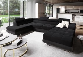Supermobel Canapea in forma de U CASONE, 345x70x202, sawana 14/soft 11, stanga