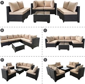 Set mobilier de grădină din ratan Avenberg ESPERANZA