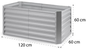 Blum High Grow Straight, pat ridicat, 120 x 60 x 60 cm, 432 litri, oțel